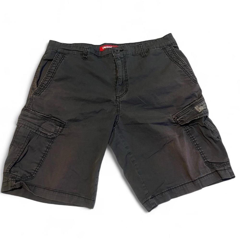 UNIONBAY Men's Blue Cargo Shorts with Multiple‎ Pockets